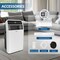 Edendirect 10,000 BTU Portable Air Conditioner Cools 300 sq. ft. Dehumidifier, 3 Fan Speeds & Smart Control ZR-SPF1-10CWF - alternate 4