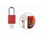 Brady Padlock Alum RED 1.5in Steel KeyCode46 SDAL-RED-38ST-046 - alternate 1