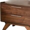 Homeroots 18" Wood and Solid Wood Two Drawer Nightstand 473009 - alternate 3