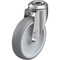 Zoro Select Kingpin Swivel Caster, Therm Rubber, 5 in., 265 lb. LKRXA-TPA 126G - alternate 1