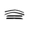 Ventshade Rainguards, Aerodynamic Design, Tape-On, Smoke, Acrylic, Set Of 4 94240 - alternate 1