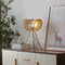 Vidalite Sovev Tripod Table Lamp with Rattan and Opal Glass Shade, Brushed Brass Stand, 19.6 in. Height CE1009210 - alternate 7