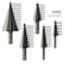 Neiko Step Drill Bit Set, 5 Piece, 4mm- 35mm, Metric, Two Flute Step Down Bits, 135 Degree Point 10198A - alternate 2