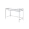 Homeroots 42" Clear and Silver Mirrored Writing Desk 491462 - alternate 4