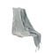 Homeroots Gray and White Woven Recycled PET Polyester Throw Blanket with Tassels 519094 - alternate 3