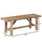 Vintiquewise 46'' Wooden Bench Farmhouse Entryway Organizer Retro Rustic Accent Seat Natural Wood Armless QI004773-48 - alternate 8