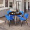 Regency Round Kahlo Breakroom Table W/ 4 M Stack Chairs, 42 in W, 42 in L, Neo Walnut TPL42RNDNWCM47BE - alternate 5