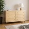 Homeroots 68" Natural Solid Wood Six Drawer Dresser 620850 - alternate 4