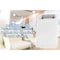 Acrimet Clipboard Memo Size A5 (9 1/4in x 6 5/16in) Low Profile Clip Plastic, White Color, 3PK 137B.9 - alternate 5