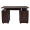 Homeroots 48" Chocolate Wood Computer Desk With Two Drawers 723748 - alternate 6