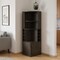 Homeroots 71in Dark Brown Wood Corner Bar Cabinet With Two Doors 477754 - alternate 2