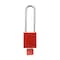 Brady Standard Key Retaining Lockout Aluminum Padlock 3 in Steel Shackle KD Red SDAL-RED-76ST-KD - alternate 4
