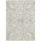 Homeroots 3' X 5' Beige And Ivory Damask Washable Indoor Outdoor Area Rug 614401 - alternate 6