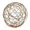 Homeroots 12" Gold Aluminum Decorative Orb Tabletop Sculpture 568884 - alternate 1
