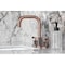 Kingston Brass Widespread Bathroom Faucet with Knurled Handle and Brass Pop-Up, Antique Copper FSC893KNLAC - alternate 4