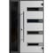 Vdomdoors Front Exterior Prehung Steel Door Ronex0131 Black Enamel Sidelight Exterior Window Sidelite RONEX0131EXD-BLK-W36+12 X H80-LH-I - alternate 1