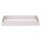 Homeroots 16in White Shagreen and Mirror Tray 401786 - alternate 1