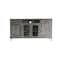 Homeroots 70" Gray Solid Wood Cabinet Enclosed Storage Distressed TV Stand 528724 - alternate 4