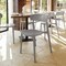 Flash Furniture Dover Indoor-Outdoor Stacking Patio Chair w/Curved Backrest, All-Weather Resin Chair in Gray DHF-340-APP-GRY-GG - alternate 6