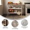 Flash Furniture 48 x 24 Stainless 2 Shelf Table with Backsplash NH-WT-GU-2448BSP-GG - alternate 4