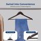 Serenelife Wooden Coat Hangers, Durable Suit Hangers, 360 Deg Swivel Hook and Notches, Slim Design, Brown, 20PK SLHWDBRWN20 - alternate 4