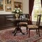 Homeroots 42" Espresso Rounded Solid Manufactured Wood Pedestal Base Dining Table 517755 - alternate 5