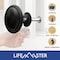 Lifemaster 1-1/4in Black Kitchen Cabinet Knobs, Rust-Proof, Zinc Alloy, Easy Install, 25PK LMKNBBLK25 - alternate 7