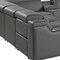 Homeroots Dark Gray Italian Leather Power Reclining U Shaped Ten Piece Corner Sectional With Console 632581 - alternate 5