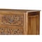 Homeroots 57" Brown Carved Floral Solid Wood Seven Drawer Dresser 720637 - alternate 4