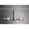 Kingston Brass Two-Handle Wall Mount Bridge Kitchen Faucet, Polished Chrome KS2441TAL - alternate 2