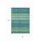 Homeroots 8' X 10' Teal Blue Lime Green And Turquoise Striped Washable Indoor Outdoor Area Rug 614842 - alternate 5