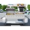 Koolmore 60 in. 8-Burner Commercial Outdoor Propane Gas Grill with 30 in. Roll Dome Cover and 30 in. Griddle CGKIT6-D30G30 - alternate 5