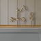 Whitehaus Collection Vintage III Plus Wall Mount Faucet with a  Long Traditional Swivel Spout, and Solid Brass Side Spray WHKWCR3-9402-NT-AB - alternate 4