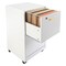 Lavish Home 2 Drawer Wood File Cabinet Filing Cabinet with Lock Rolling File Cabinet for Under Desk Storage 80-FC-4-WHT - alternate 8