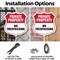 Signmission Private Property Shield Sign No Trespass, 6 Inch X 6 Inch, Plastic Sign SHI-P-6-454 - alternate 4
