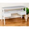 Homeroots 48" White Writing Desk With Two Drawers 402024 - alternate 3
