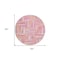 Homeroots 8' Blush Ivory And Orange Round Geometric Washable Indoor Outdoor Area Rug 598246 - alternate 7