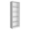 Homeroots Set of Three White Wood Five Tier Modular Bookcase, 3PK 546619 - alternate 3