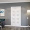 Sartodoors Sliding Closet Bi-fold Doors 56 x 80 inches, BASIC 4901 White with Black Glass, Tracks Trims Hardw BASIC4901BF-WS-56 - alternate 2