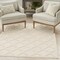 Homeroots 5' X 7' Cream And Beige Trellis Indoor Outdoor Area Rug 545228 - alternate 6