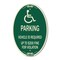 Signmission Parking Vehicle Id Required Up to $200 Fine f, 12 In X 18 In Architectural, Heavy Gauge Aluminum A-OV-G-1218-23350 - alternate 1