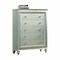 Homeroots 18" Champagne Five Drawer Standard Chest 347172 - alternate 1