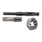 Drill America 1/2" Carbon Steel NPT Pipe Tap, Hex Die and 23/32" HSS Drill Bit Kit HXPOU1/2NPT - alternate 1