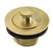 Kingston Brass 1-1/2-Inch Brass Lift & Lock Bathtub Drain, Brushed Brass DLT2087 - alternate 1