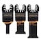 Powertec Oscillating Tool Blade 3pc Set - Bi-Metal Multitool Blades for Fast Wood Cutting 14502 - alternate 1