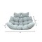 Leisuremod 2-Person Hanging Egg Chair Cushion, Weather-Resistant, Headrest & Zippered Cover ES52C-LGR - alternate 5