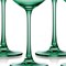 Homeroots Set of Four Green Crystal Shallow Bowl Stemmed Coupe 485963 - alternate 3