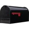 Gibraltar Elite T2 Large Black Steel Rural Post Mount Mailbox E1600BAM - alternate 2