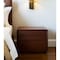 Homeroots Modern Walnut Brown Nightstand with Two Drawers 473028 - alternate 6