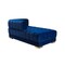 Homeroots Blue Velvet U Shaped Three Piece Sofa and Chaise Sectional With Toss Pillows 643886 - alternate 3